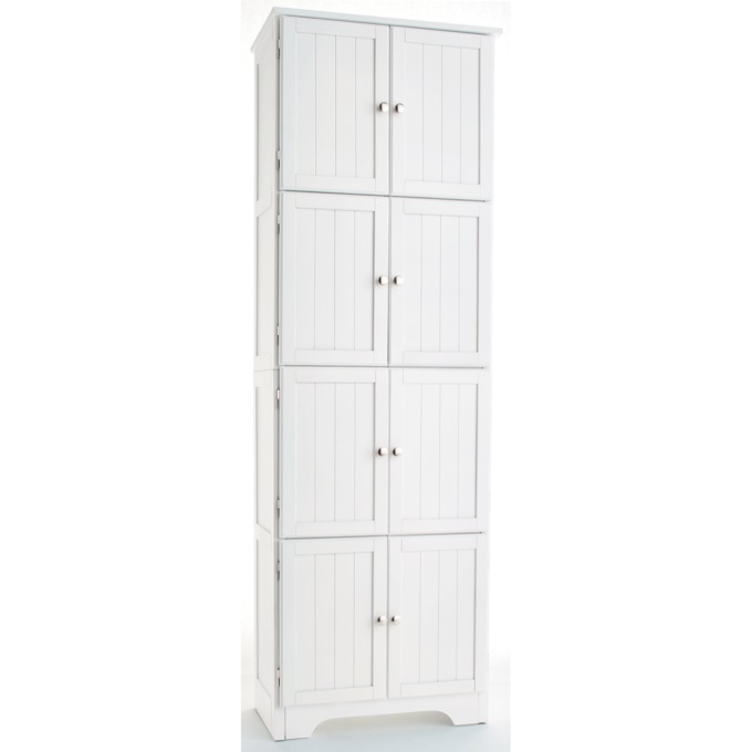 Westwick Tall Wooden Cabinet with 8 Doors, , large
