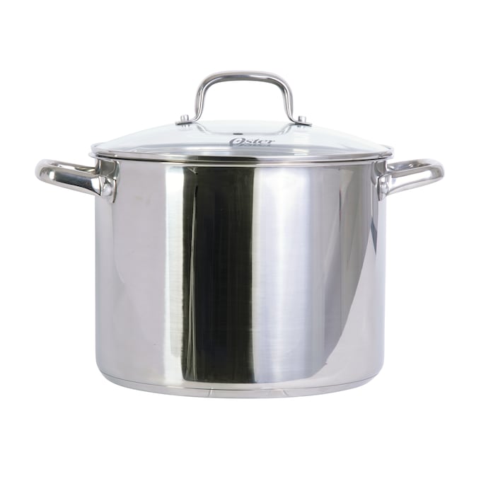 Oster Adenmore 12-Quart Stainless Stock Pot with Lid, , large