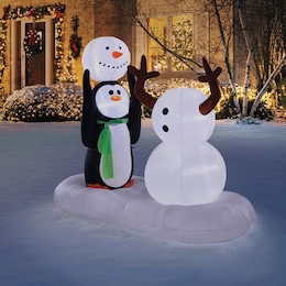 Snowman Building Inflatable, , large