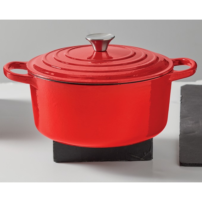 Enameled Cast Iron Cookware 5-Qt. Casserole with Lid