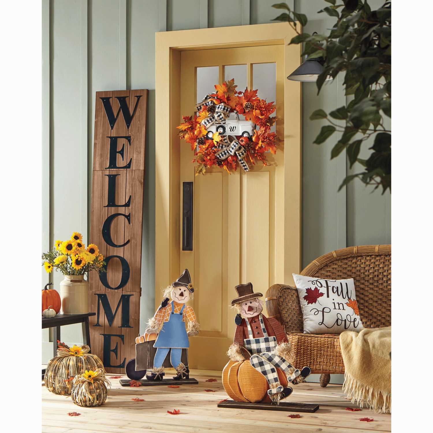 Fall Farm Truck Wreath Country Door