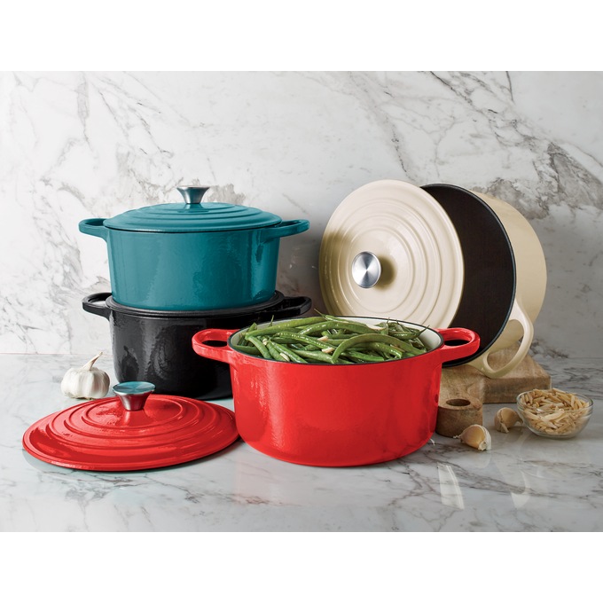 Enameled Cast Iron Cookware 5-Qt. Casserole with Lid