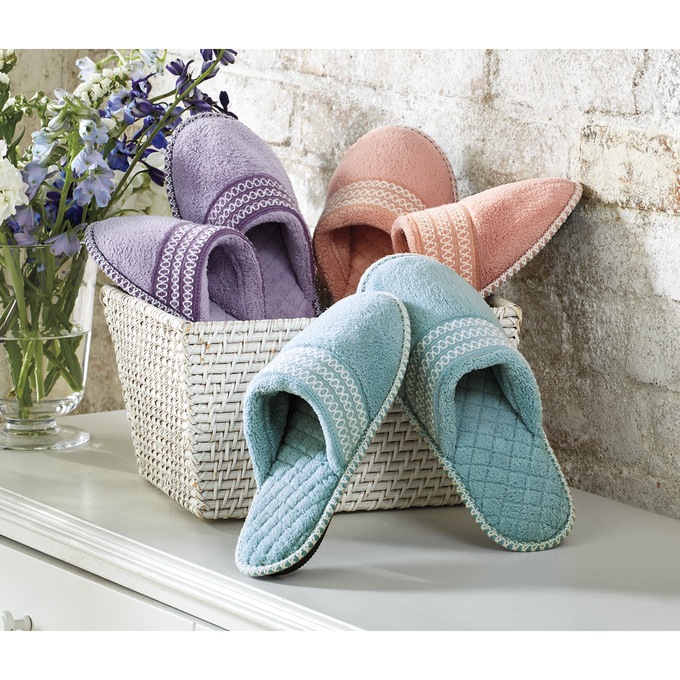 MUK LUKS Embroidered Scuff, , large