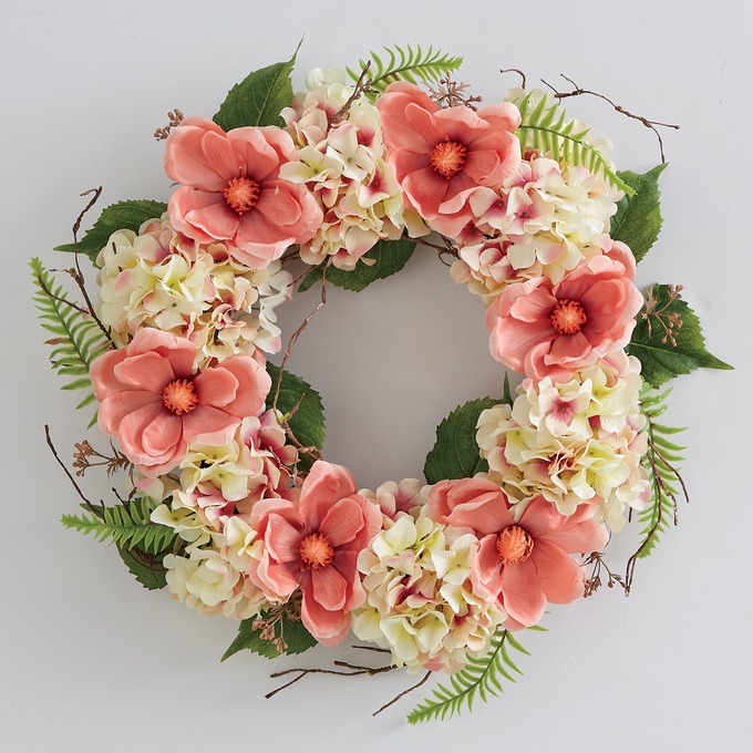 Dusty Pink Wreath, , large