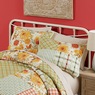 Sunflower Gingham Sham, , large