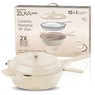 Granitestone 10" Zuka Pan, Cream, large