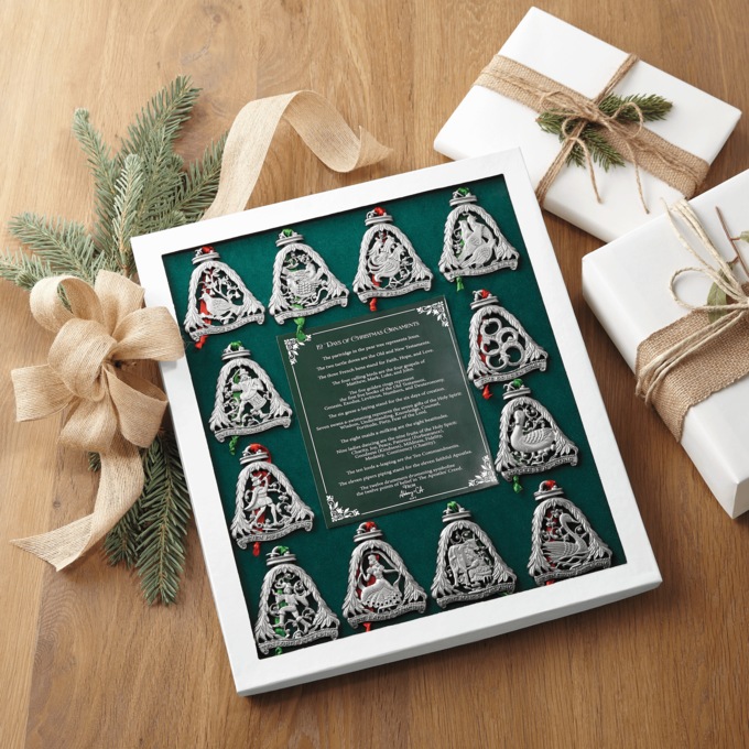 12 Days of Christmas Ornament Set, , large