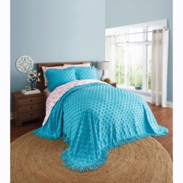 Chenille Dot Bedspread, , large