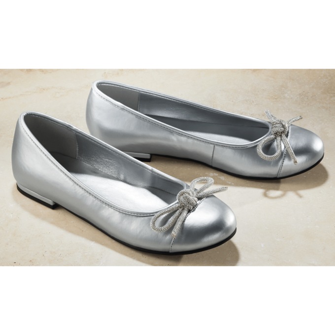 Rhinestone Bow Flat, , large