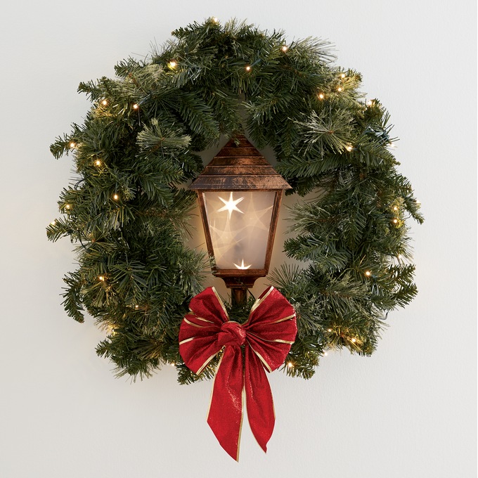 Wreath with Lantern, , large