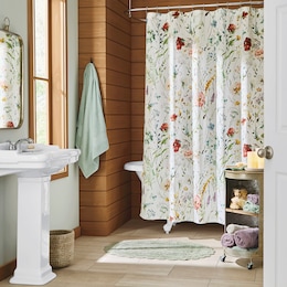 Pure Bliss Floral Shower Curtain, , large