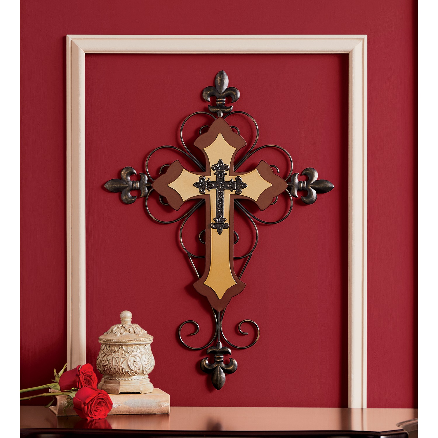 Statement Scroll Wall Cross Country Door