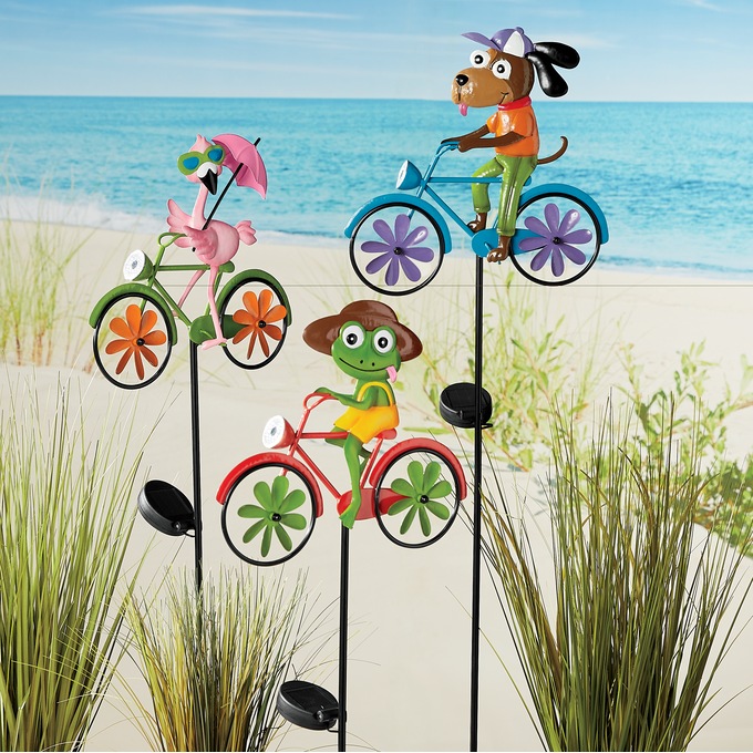Solar Bike Wind Spinners, , large