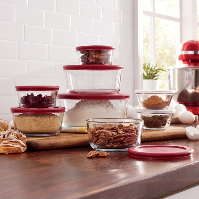 Anchor Hocking 16-Piece Round Food Storage Set, , large