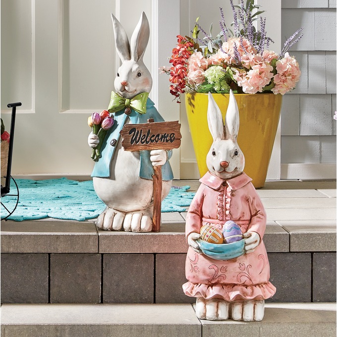 Resin Bunnies Country Door