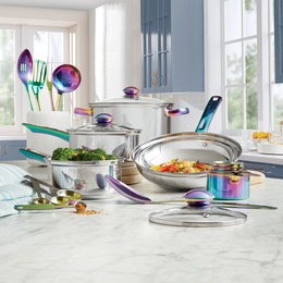 20-Piece Stainless Steel Cookware Set, , large