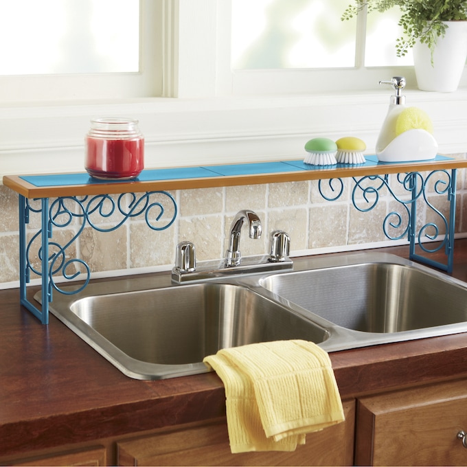 Colorblock Over-The-Sink Shelf, , large