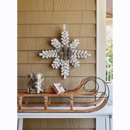 Pinecone Snowflake D&eacute;cor, , large