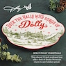 Dolly Parton Holiday Toile 12-Inch Oval Platter, , large