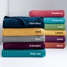 Color Connection Cotton Waffle Weave Blanket, , large