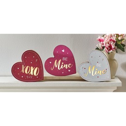 Lit Conversation Heart Decor, , large