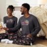 Men's Family Christmas Holiday PJ Set in Soft, Stretchy Jersey Knit, , large