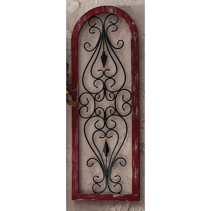 Scarlett Arched Scroll Window Wall Décor, , large