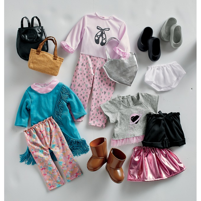 3-Pack 18" Doll Outfits, , large