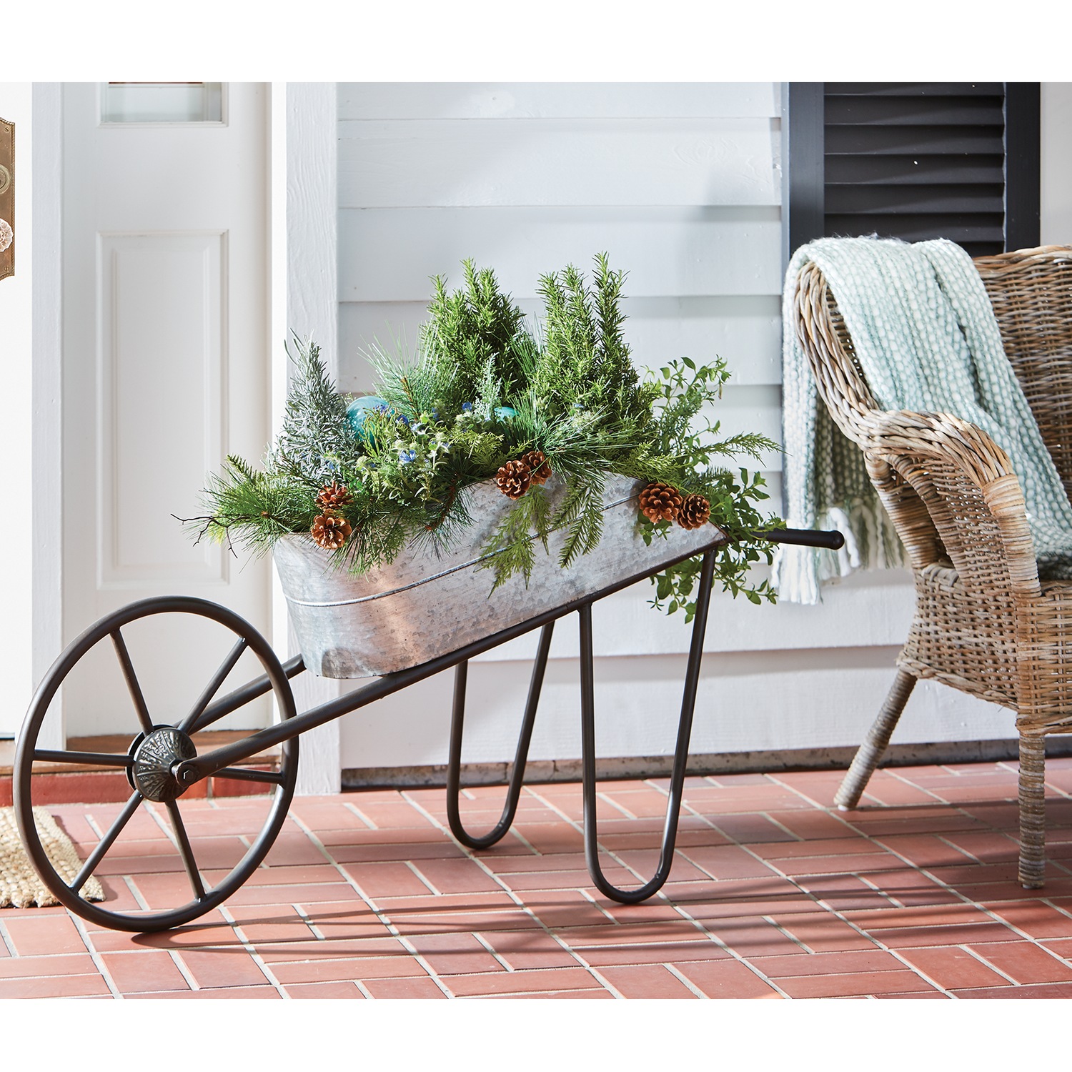 Metal Wheelbarrow Country Door