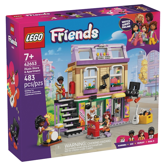 LEGO Friends Music Store & Apartment, , large