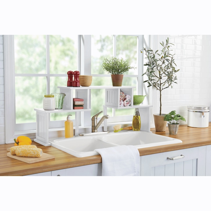 Westwick Over-the-Sink Shelf, White, large