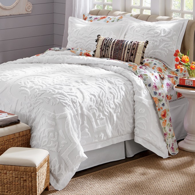 Camden Chenille Comforter, , large