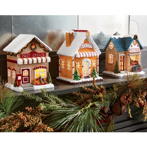 Lighted Christmas Shops, , large