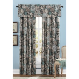 Jacquard Patchwork Scroll Window Treatments, , large