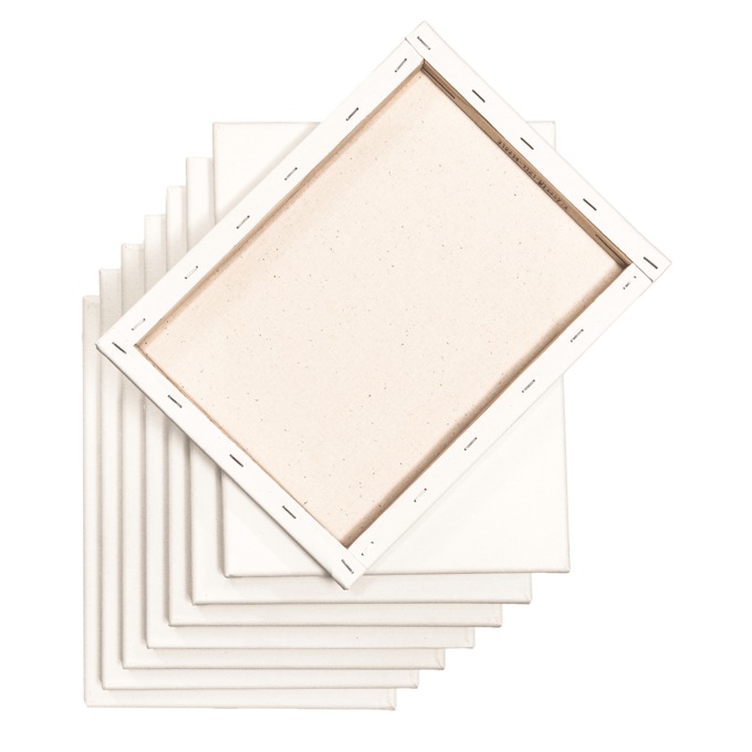 Hello Artist! 8-Piece 9" x 12" Canvas Creativity Pack, , large