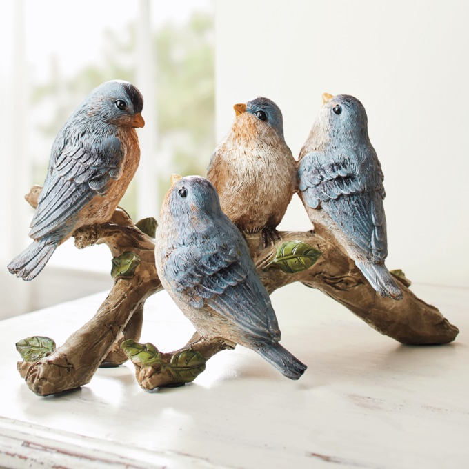Birds on Branch Figurine, , large