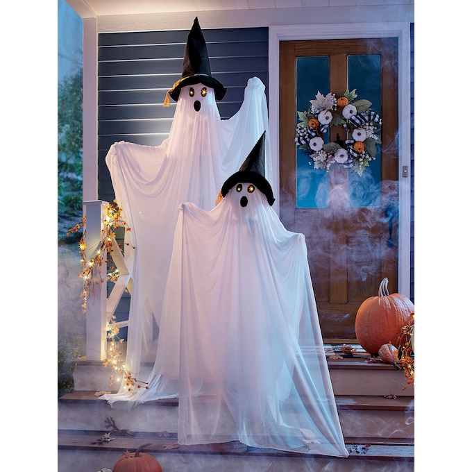 Set of 2 Lit Ghosts, , large