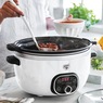 Green Life Slow Cooker Healthy Duo 6-Quart Slow Cooker, White, large
