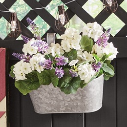 Galvanized Hanging Planter, , large