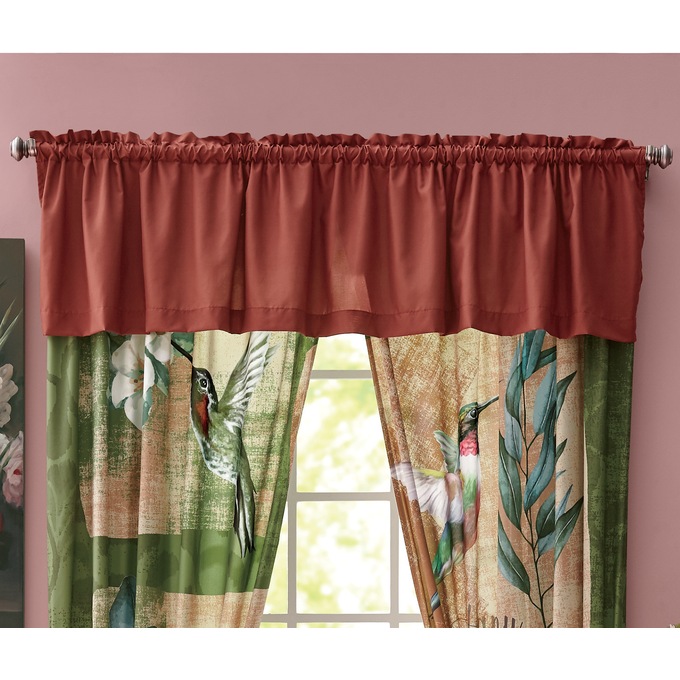 Hummingbird Comforter Set Accent Pillow And Window Treatments