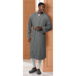 Waffle Knit Robe, , large