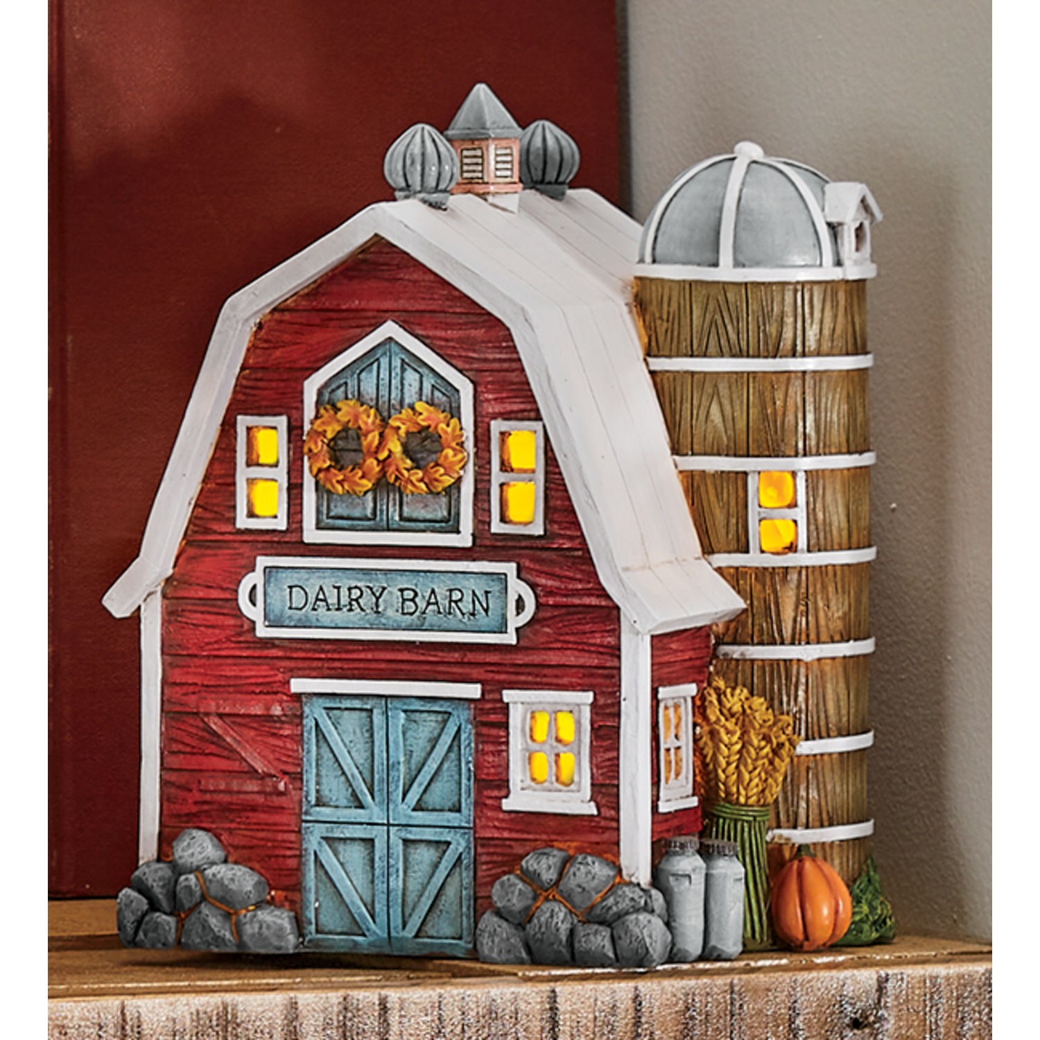 Lighted Harvest Town Country Door