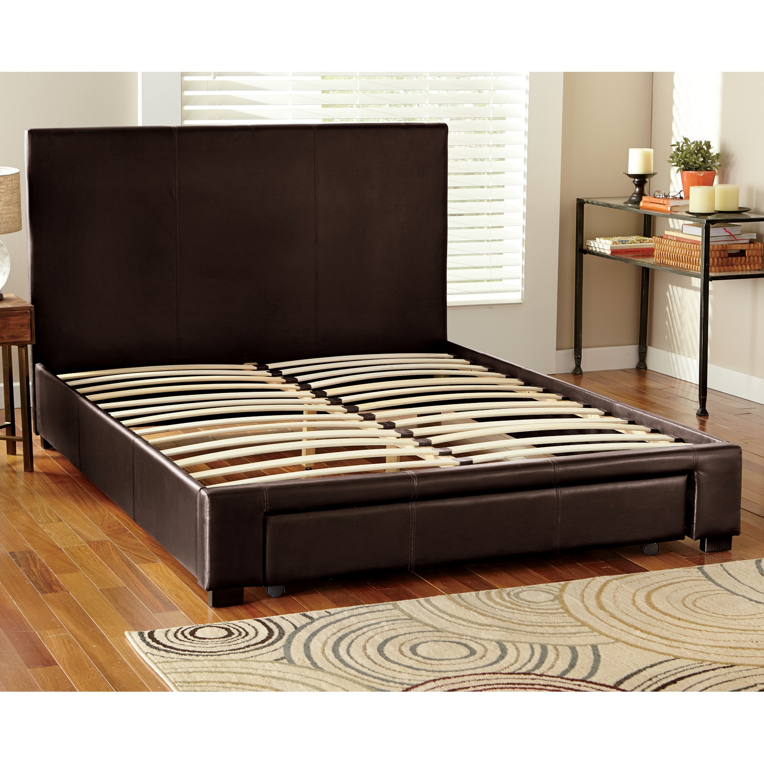 Platform Bed with Drawer Storage Country Door