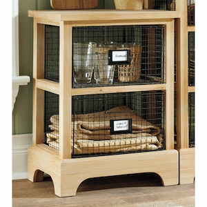 Orebin Wire 2-Drawer Cabinet, , large