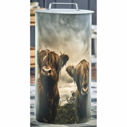 Highland Cow Trash Can, , large