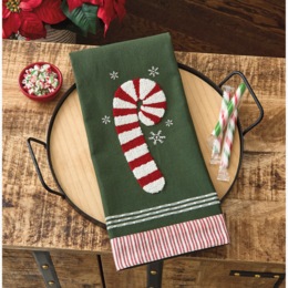 Candy Cane Dish Towel, , large