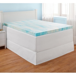 Sleep Connection 3 3/4-Inch Cooling Foam Topper by Montgomery Ward, , large