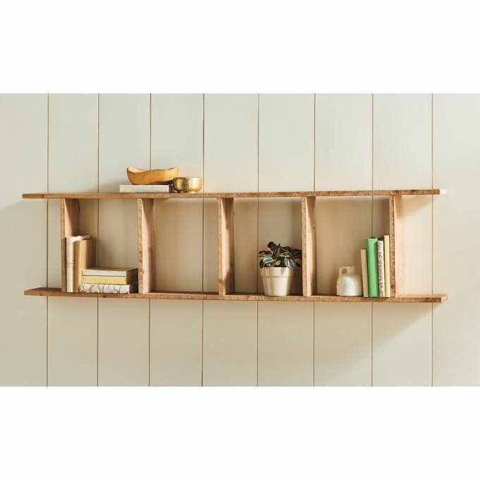 5' Wooden Ladder Shelf, , large