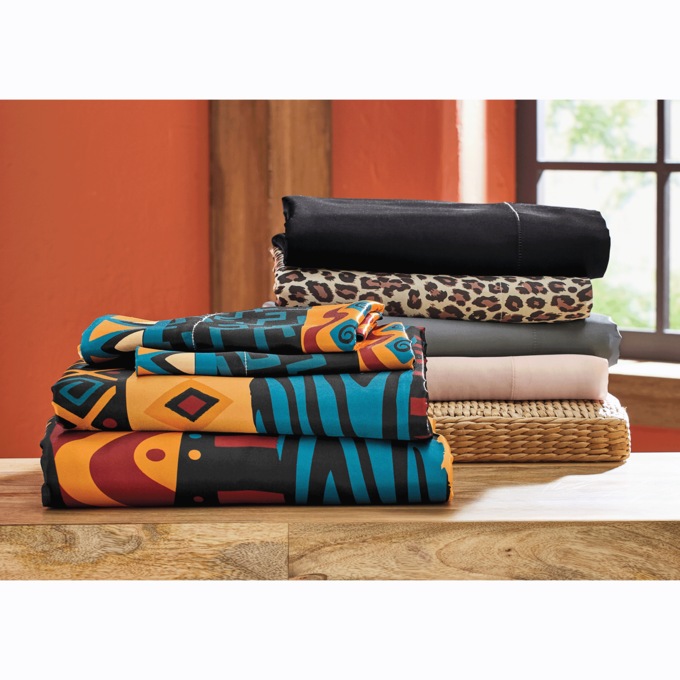 Sleek Satin Sheet Set, Global, large