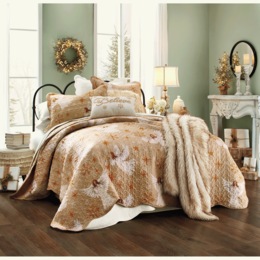 Winter Angels Oversized Quilt and Sham, , large